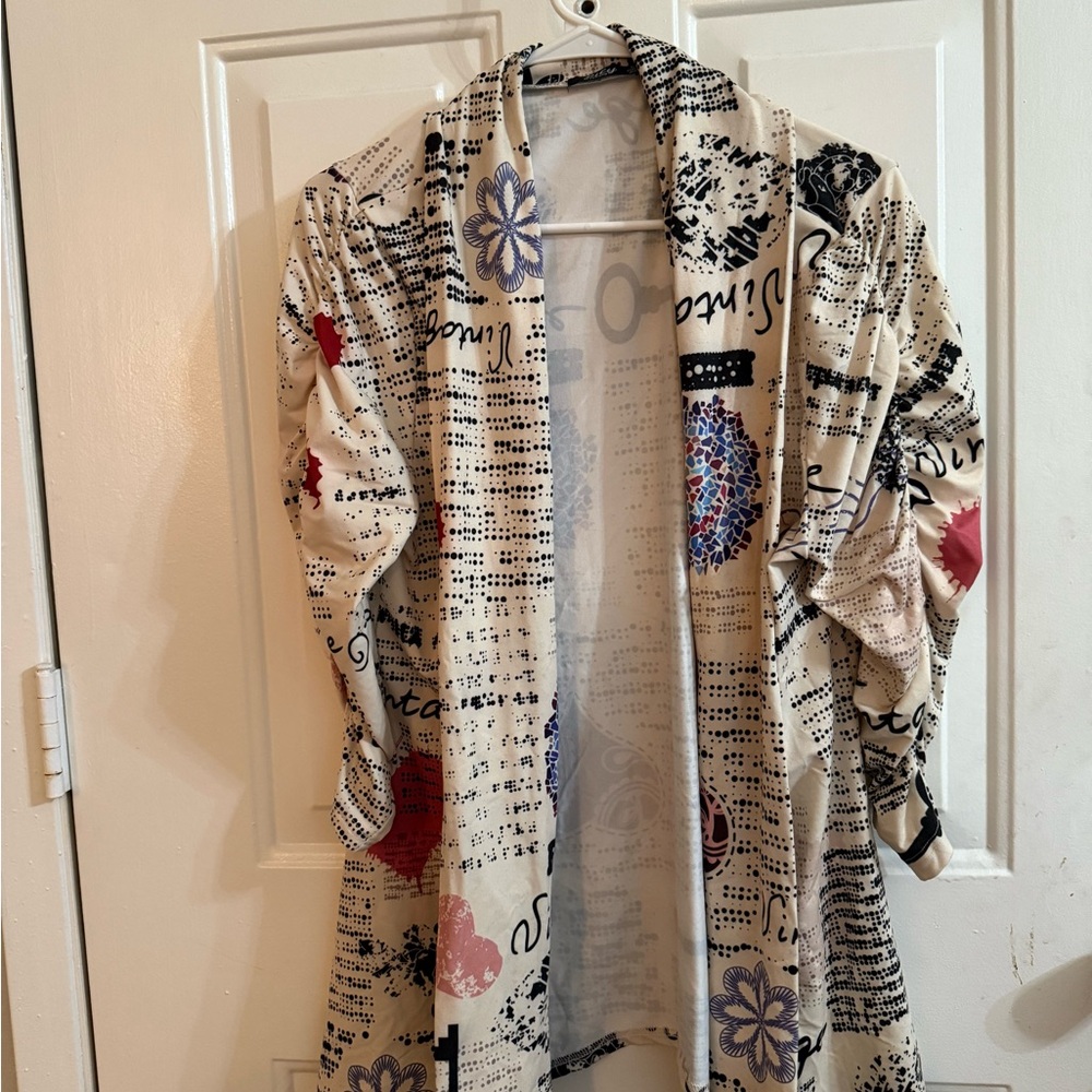 Lily by Firmiana Graphic Print Cardigan